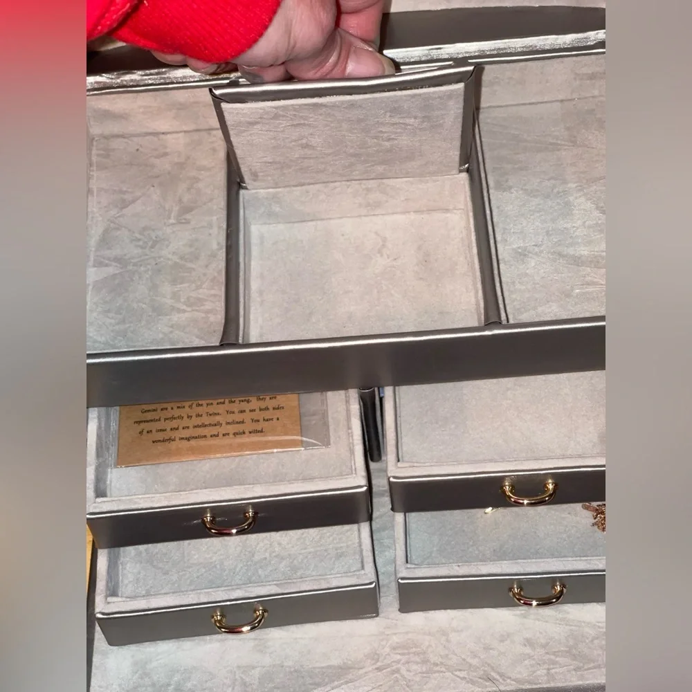 Silver Locking Jewelry Box